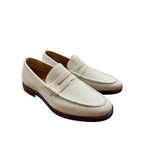 New SPERRY Gold Cup Exeter Penny Loafer White Leather Men's 9.5 NWOB Preppy